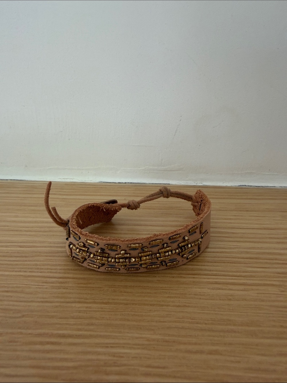 Chan Luu Tan Leather Beaded Bracelet